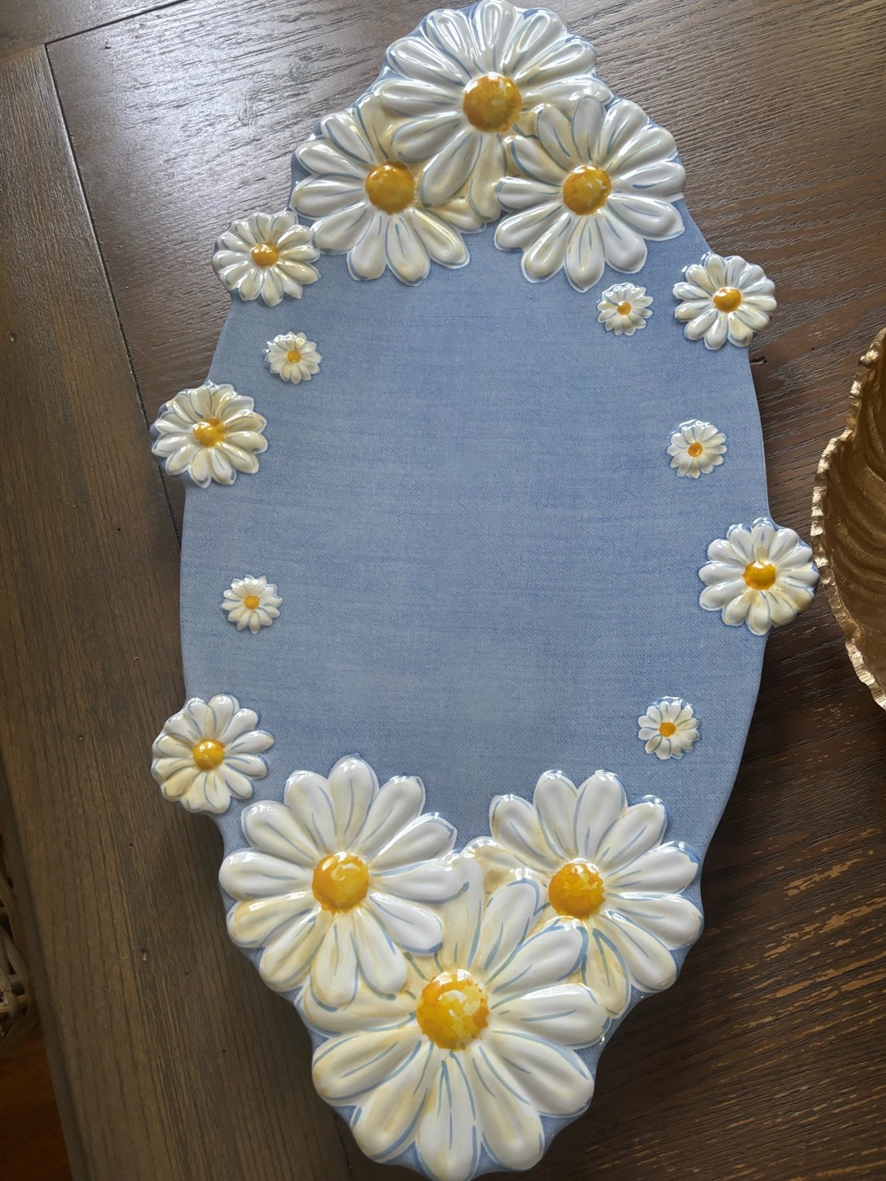 Rachel Ashwell Farmhouse Daisy Platter New